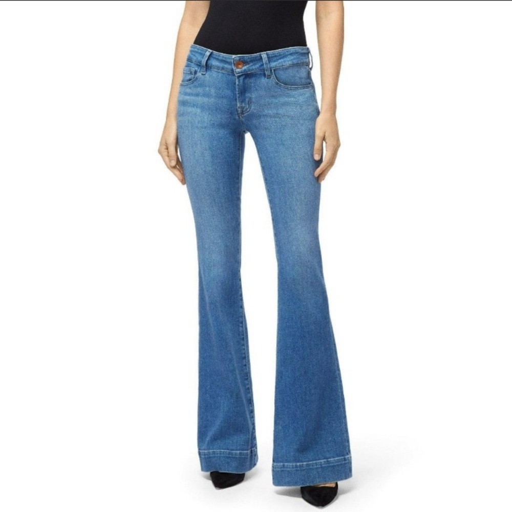 J BRAND LOVESTORY LOW RISE FLARE JEANS Size 27